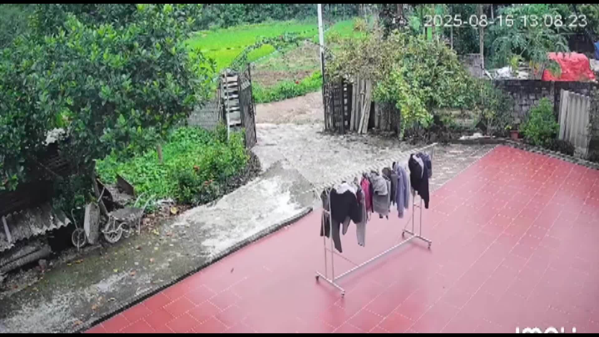 Giá phơi đồ chạy trốn khỏi nhà